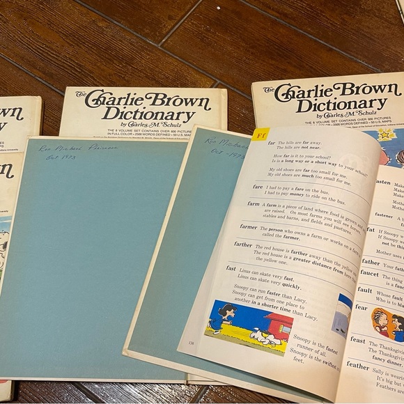 The Charlie Brown Complete Dictionary Set Hardcover Books - Picture 8 of 13
